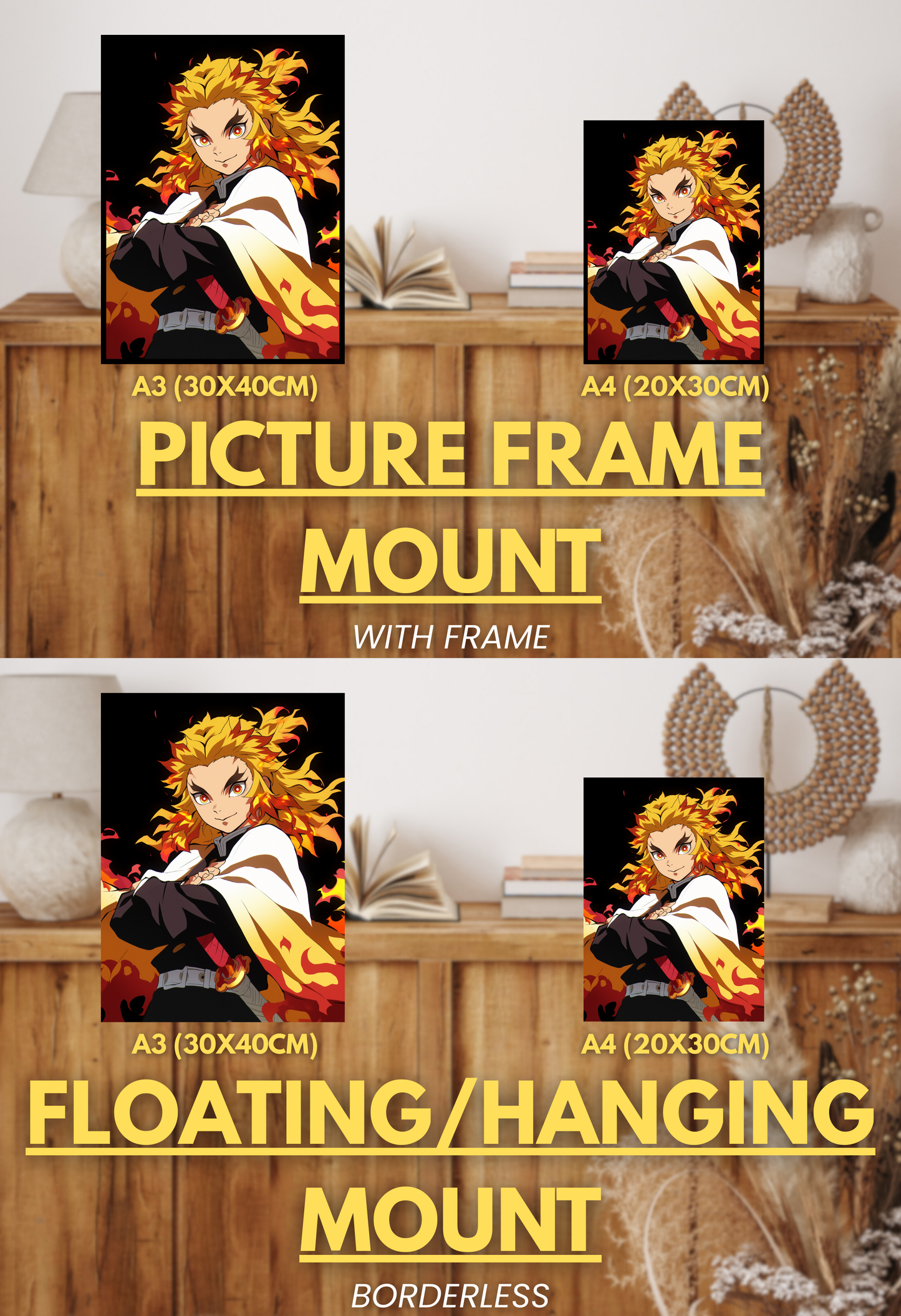 Kyojuro Rengoku - 001 | Premium Anime Metal Print — For True Collectors