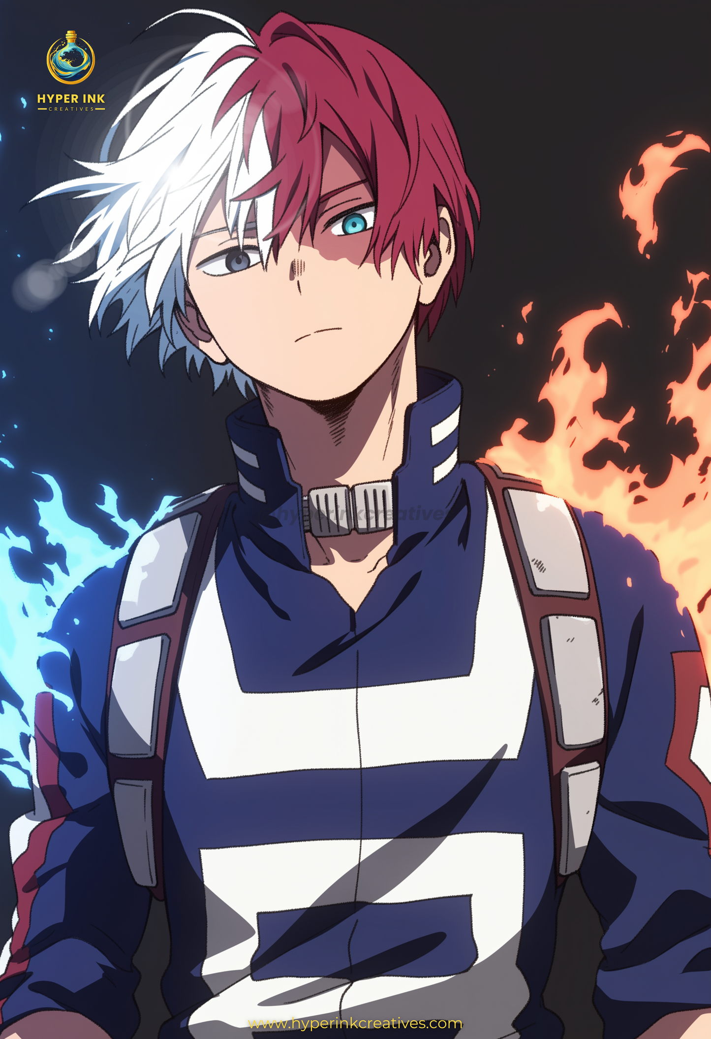 Symbol of Hope Series - 001 (Shoto-Inspired) | Premium Anime Metal Print — For True Collectors