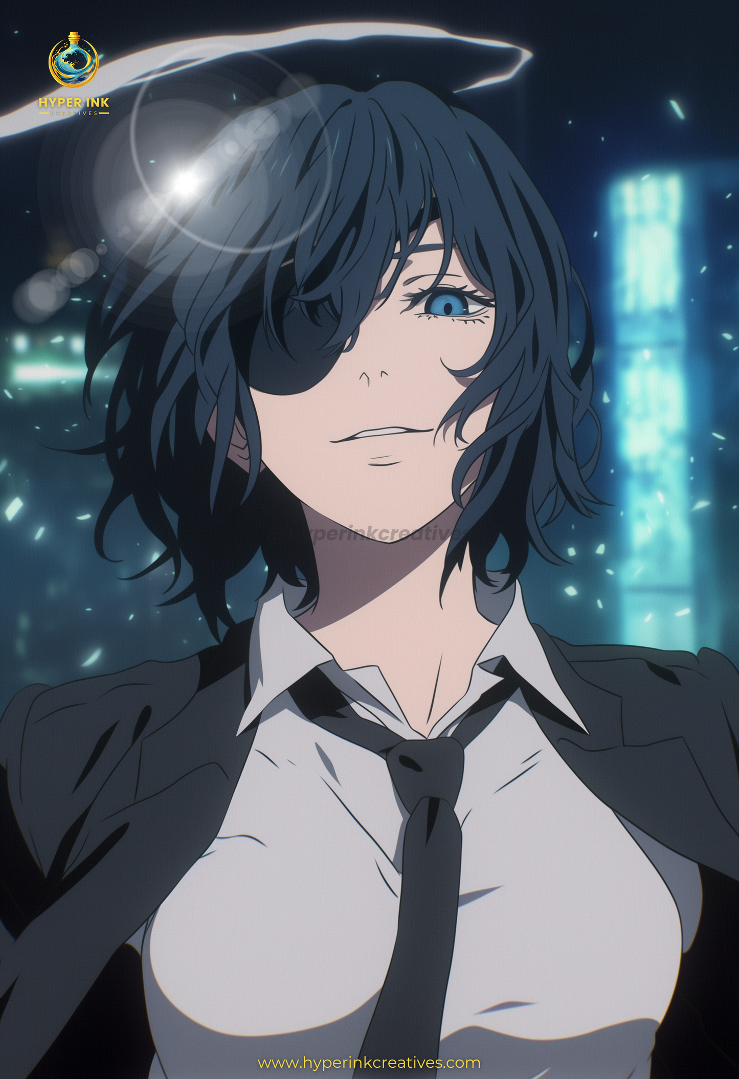 Devil Hunter Series - 002 (Himeno-Inspired)| Premium Anime Metal Print — For True Collectors