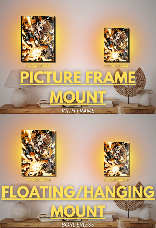 001 (Bakugo - Inspired)| Premium Anime Metal Print — For True Collectors