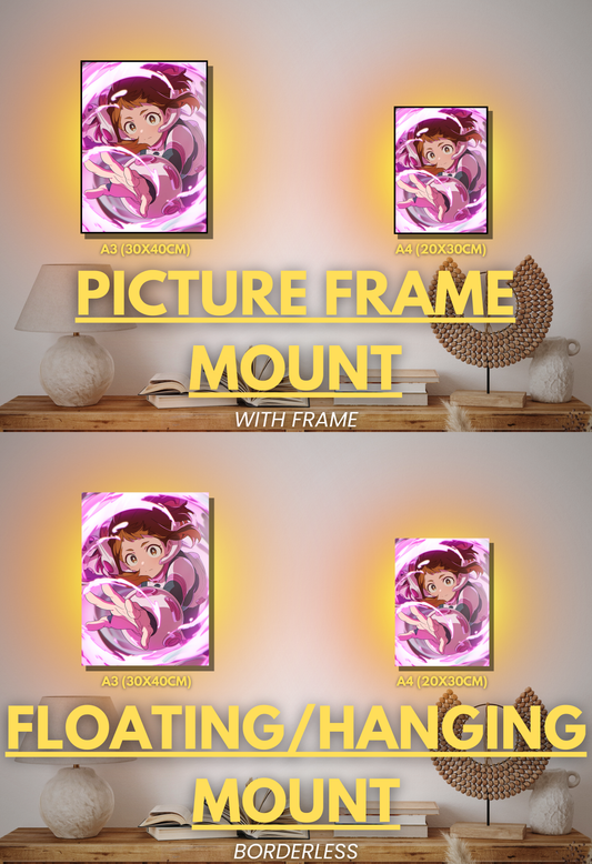 001 (Uraraka - Inspired)| Premium Anime Metal Print — For True Collectors