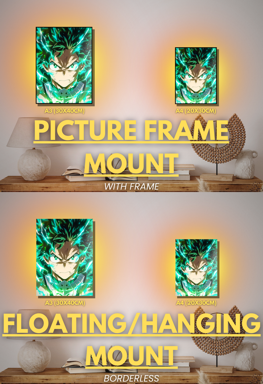 002 (Midoriya - Inspired)| Premium Anime Metal Print — For True Collectors