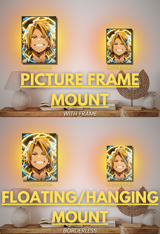 001 (Denki Kaminari - Inspired)| Premium Anime Metal Print — For True Collectors