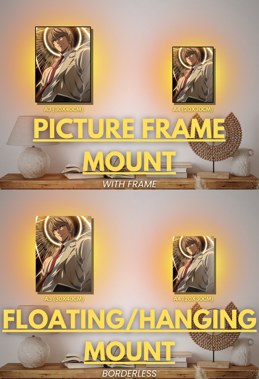 002 (Light Yagami - Inspired)| Premium Anime Metal Print — For True Collectors