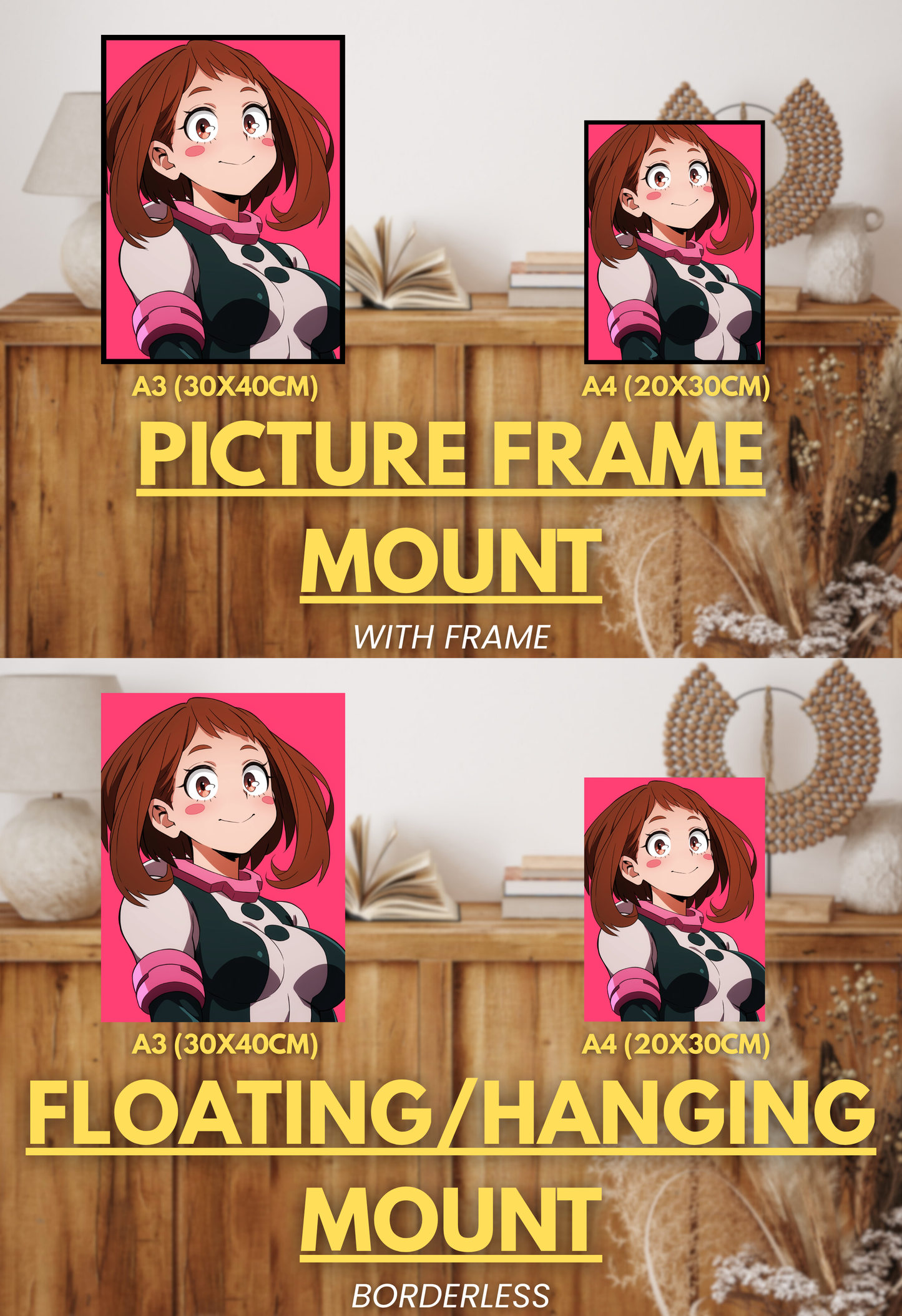 Symbol of Hope Series - 001 (Ochako-Inspired) | Premium Anime Metal Print — For True Collectors