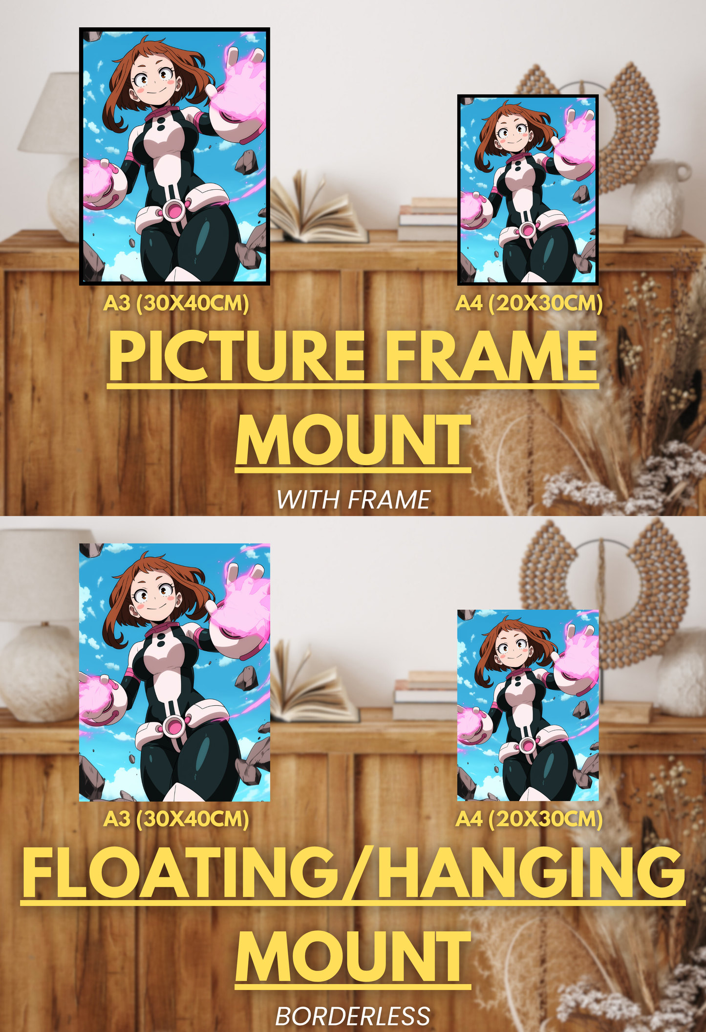 Symbol of Hope Series - 003 (Ochako-Inspired) | Premium Anime Metal Print — For True Collectors