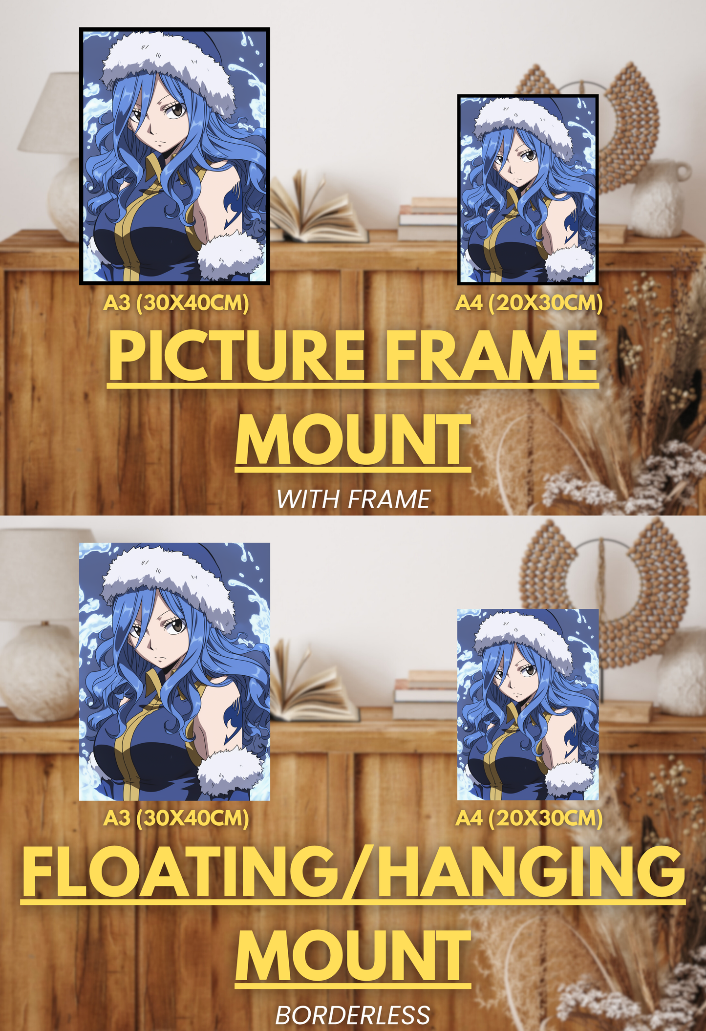 Guild of Legends Series - 001 (Juvia-Inspired)| Premium Anime Metal Print — For True Collectors