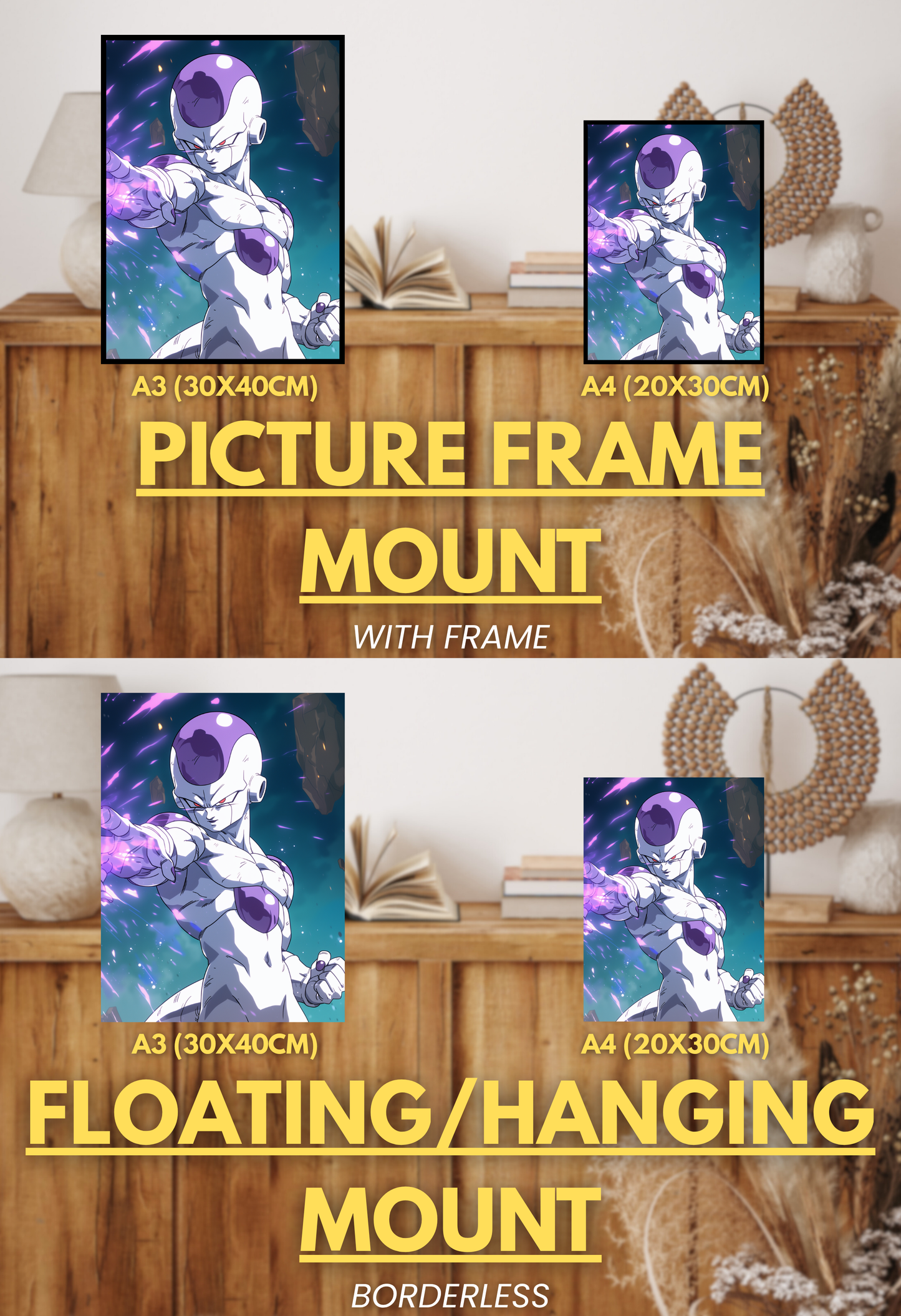 Super Force Series - 002 (Frieza-Inspired) | Premium Anime Metal Print — For True Collectors