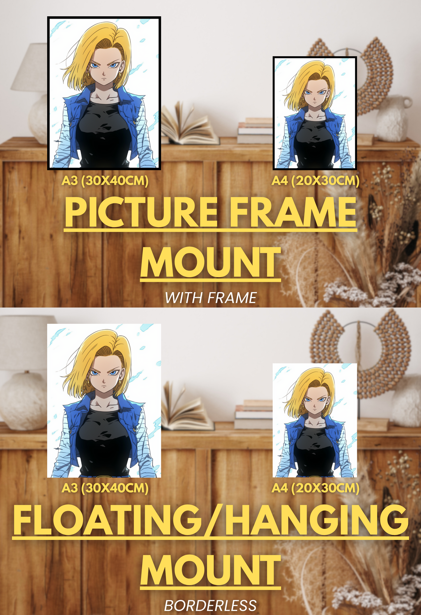 Super Force Series - 002 (Android 18-Inspired) | Premium Anime Metal Print — For True Collectors