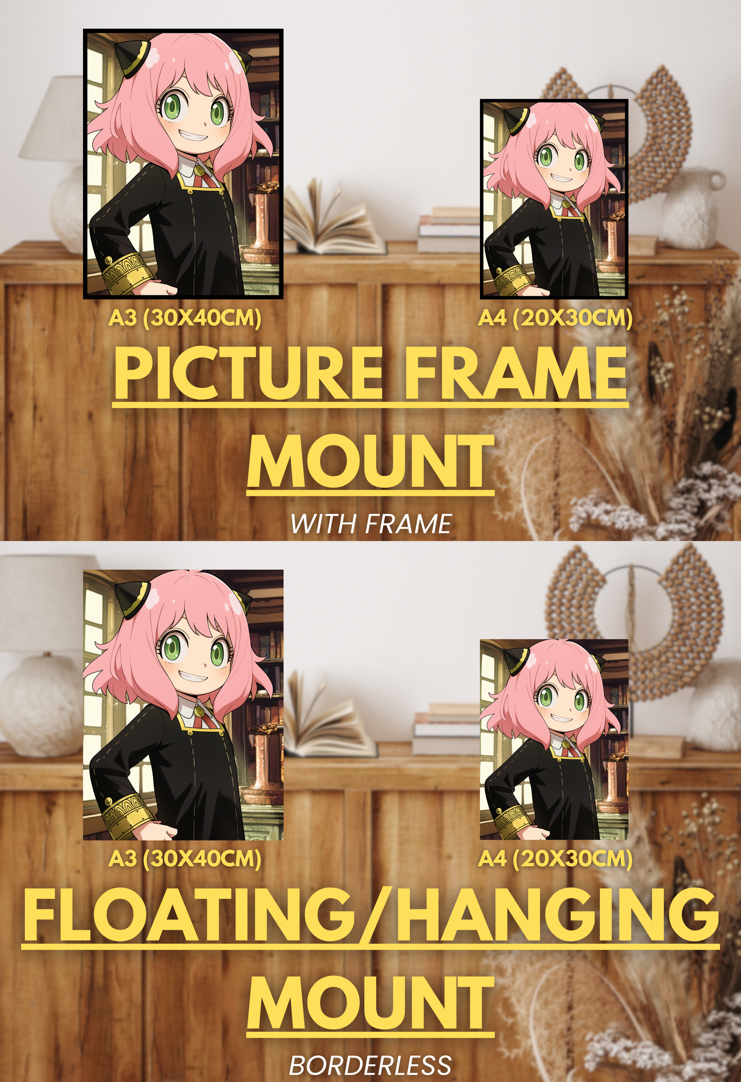 Secret Mission Series - 001 (Anya-Inspired) | Premium Anime Metal Print — For True Collectors