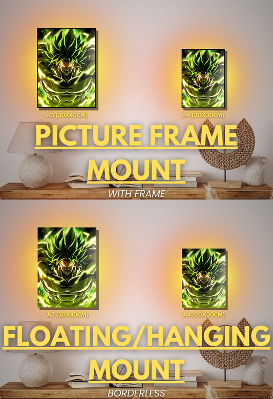 003 (Broly - Inspired)| Premium Anime Metal Print — For True Collectors