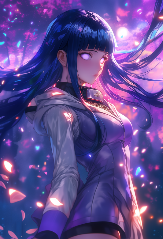 002 (Hinata - Inspired)| Premium Anime Metal Print — For True Collectors