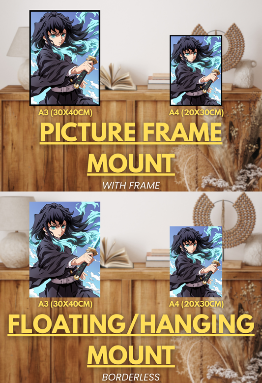 Demon's End Series - Infinity Collection - 002 (Muichiro-Inspired) | Premium Anime Metal Print — For True Collectors