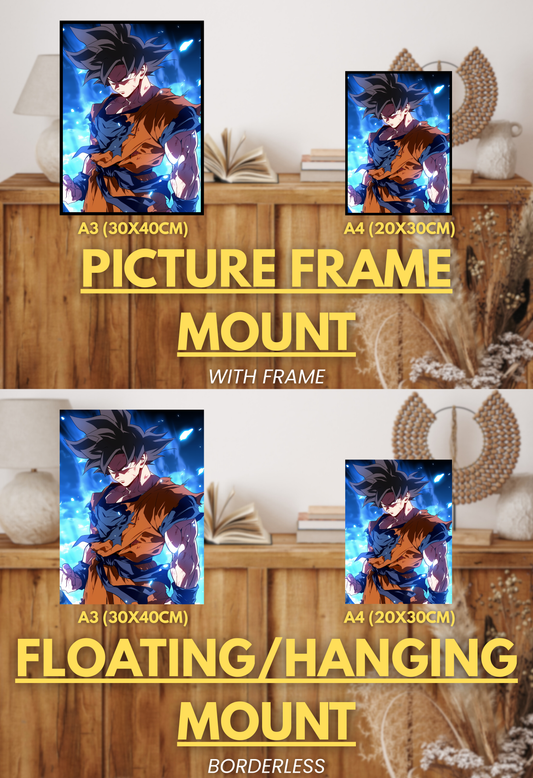 Super Force Series - 001 (Goku-Inspired) | Premium Anime Metal Print — For True Collectors