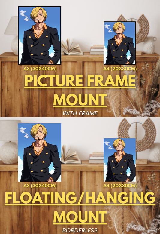Pirate King Series - 001 (Sanji-Inspired)| Premium Anime Metal Print — For True Collectors