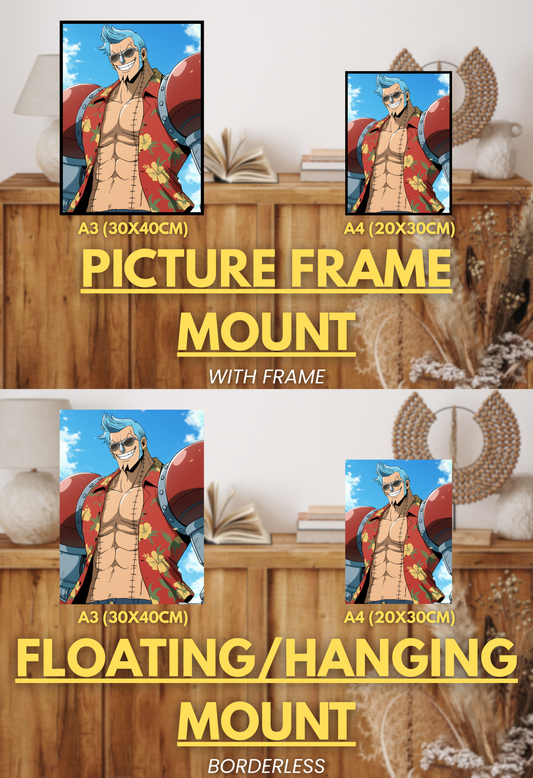 Pirate King Series - 001 (Franky-Inspired)| Premium Anime Metal Print — For True Collectors
