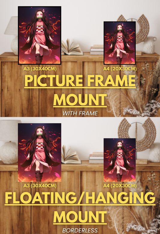 Demon's End Series - Infinity Collection - 001 (Nezuko-Inspired) | Premium Anime Metal Print — For True Collectors