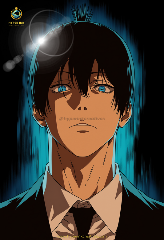001 (Aki - Inspired)| Premium Anime Metal Print — For True Collectors