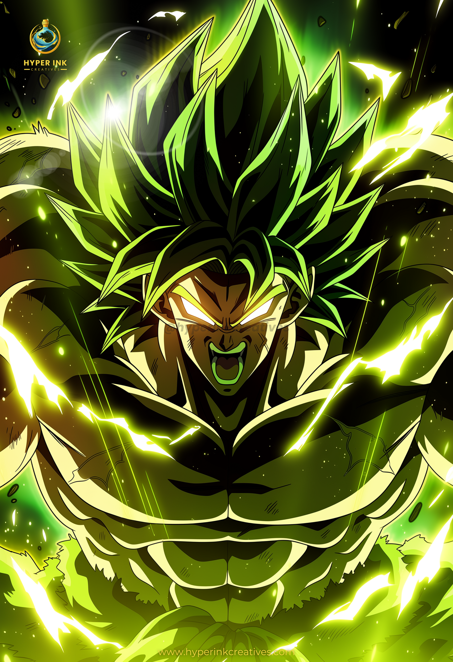 003 (Broly - Inspired)| Premium Anime Metal Print — For True Collectors