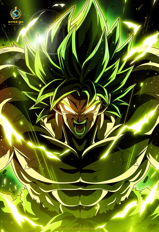 003 (Broly - Inspired)| Premium Anime Metal Print — For True Collectors