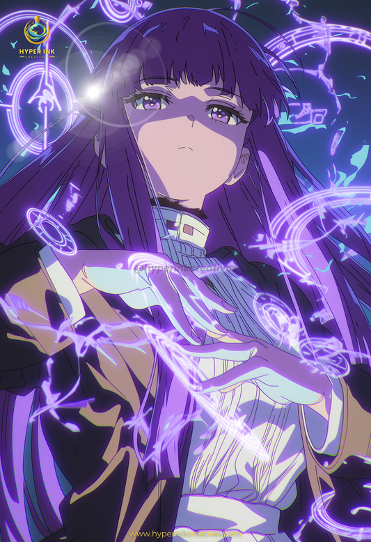 001 (Fern- Inspired)| Premium Anime Metal Print — For True Collectors
