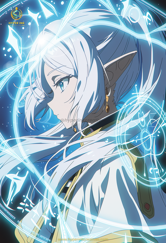 003 (Frieren - Inspired)| Premium Anime Metal Print — For True Collectors