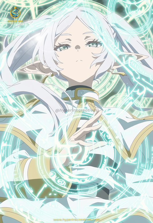 004 (Frieren - Inspired)| Premium Anime Metal Print — For True Collectors
