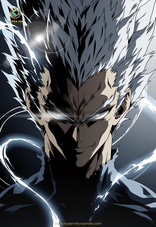 001 (Garou - Inspired)| Premium Anime Metal Print — For True Collectors
