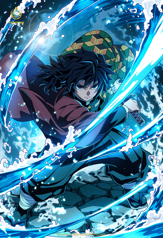 005 (Giyu - Inspired)| Premium Anime Metal Print — For True Collectors