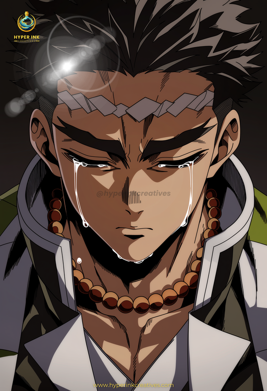 004 (Gyomei - Inspired)| Premium Anime Metal Print — For True Collectors