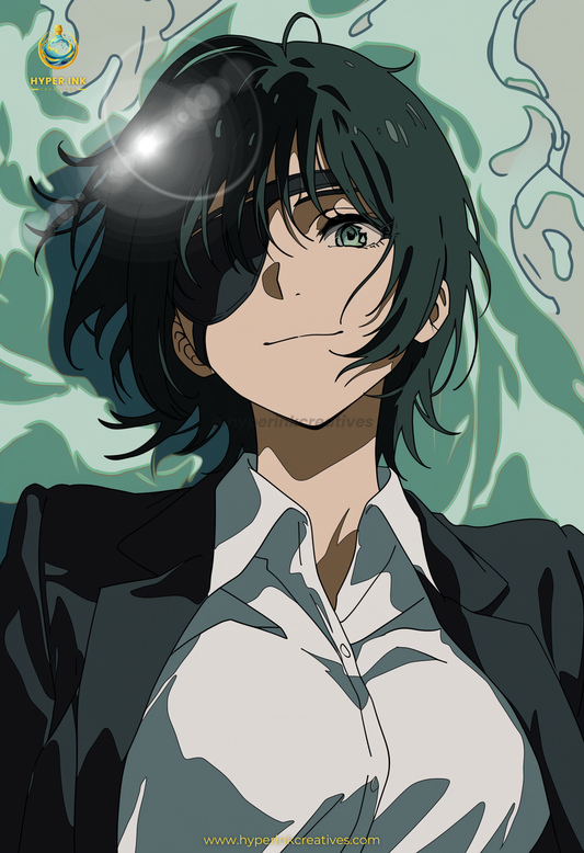001 (Himeno - Inspired)| Premium Anime Metal Print — For True Collectors