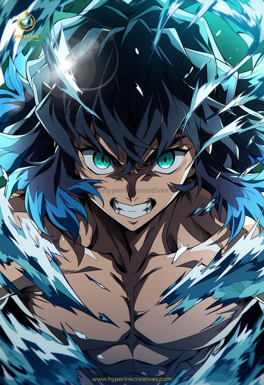 006 (Inosuke - Inspired)| Premium Anime Metal Print — For True Collectors