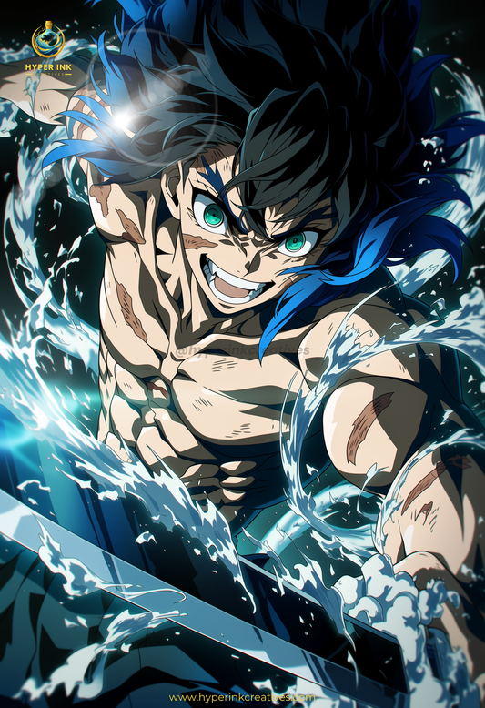 004 (Inosuke- Inspired)| Premium Anime Metal Print — For True Collectors