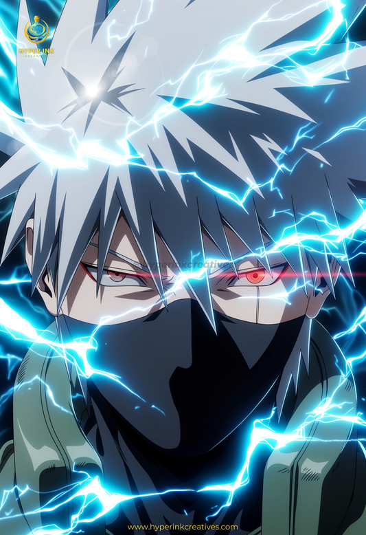 002 (Kakashi - Inspired)| Premium Anime Metal Print — For True Collectors