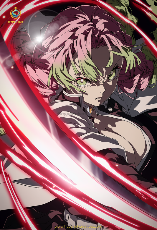 001 (Kanroji - Inspired)| Premium Anime Metal Print — For True Collectors