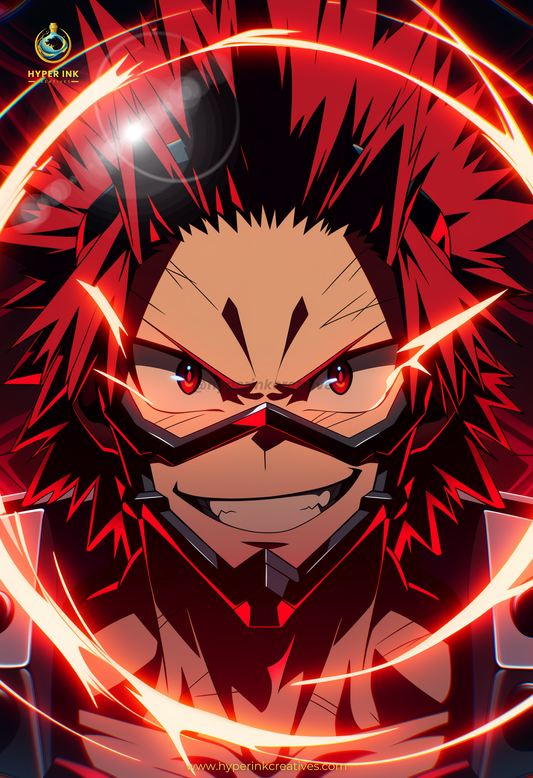 001 (Kirishima - Inspired)| Premium Anime Metal Print — For True Collectors