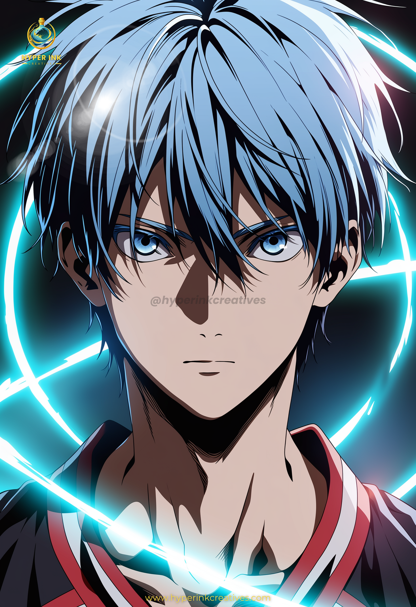 001 (Kuroko - Inspired)| Premium Anime Metal Print — For True Collectors