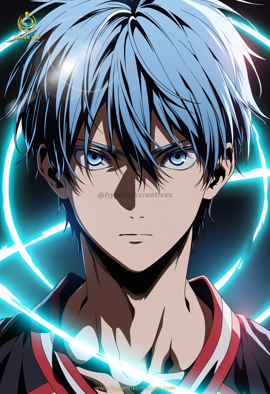 001 (Kuroko - Inspired)| Premium Anime Metal Print — For True Collectors
