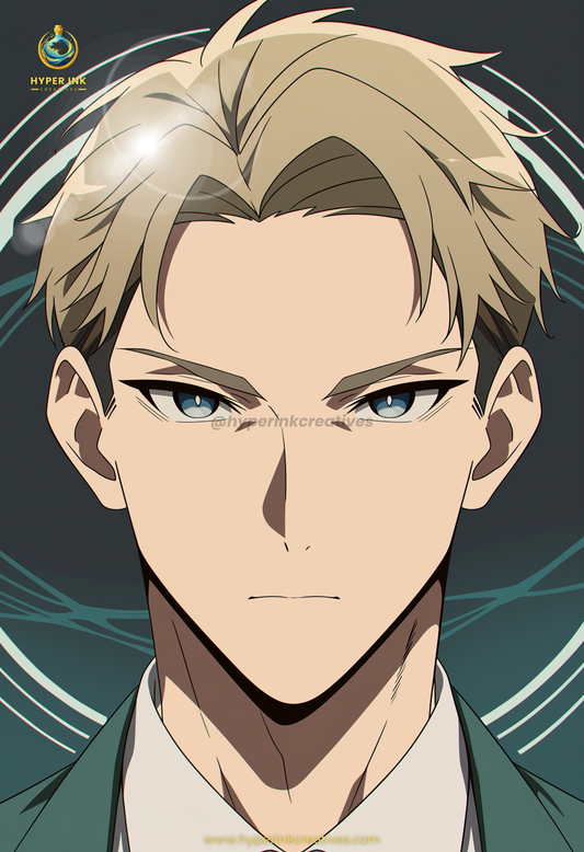 001 (Loid Forger - Inspired)| Premium Anime Metal Print — For True Collectors
