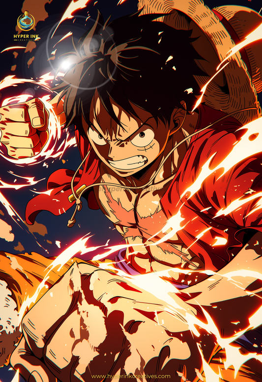 006 (Luffy- Inspired)| Premium Anime Metal Print — For True Collectors