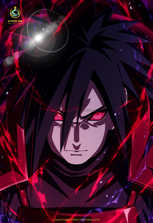 001 (Madara - Inspired)| Premium Anime Metal Print — For True Collectors