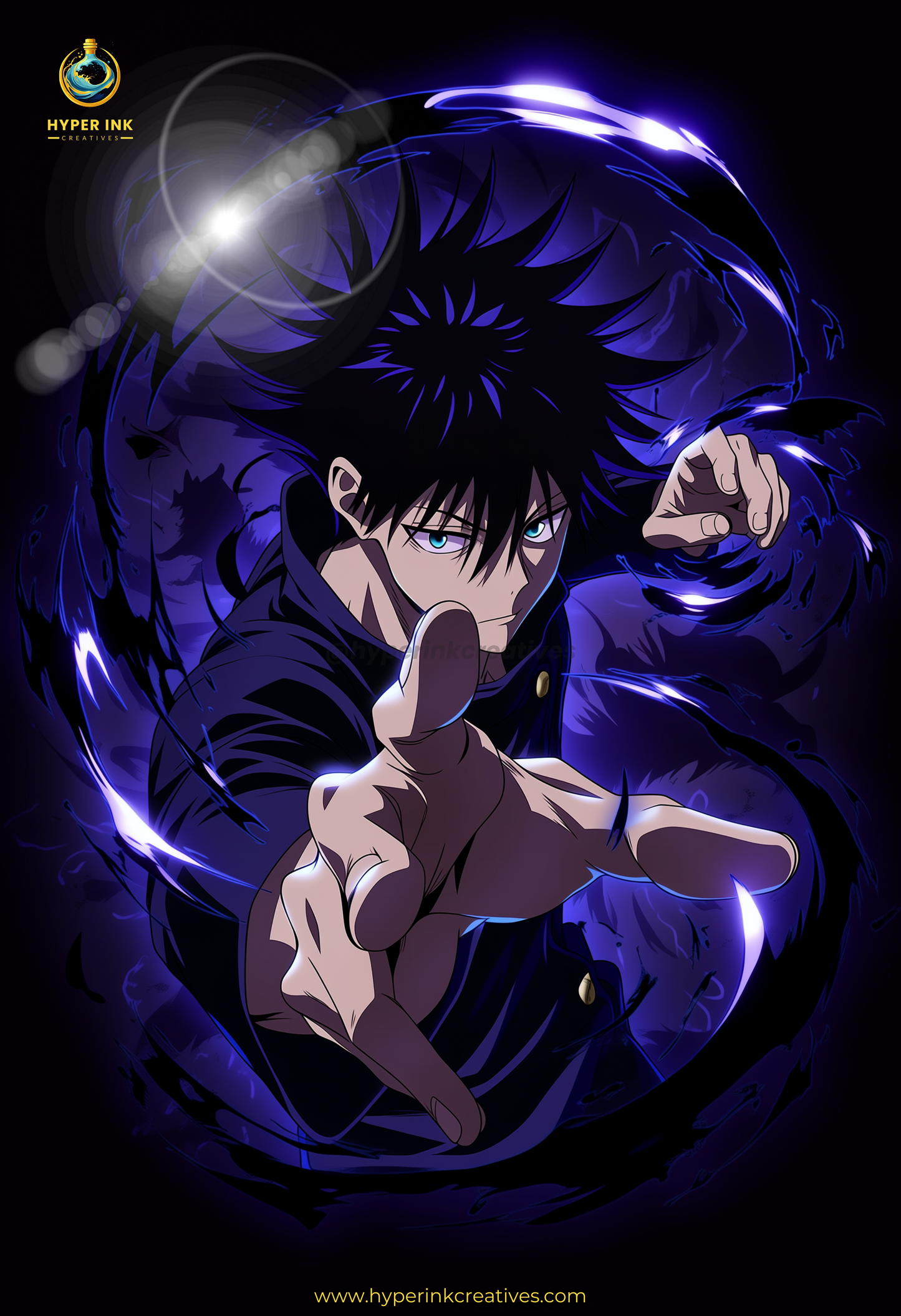002 (Megumi - Inspired)| Premium Anime Metal Print — For True Collectors