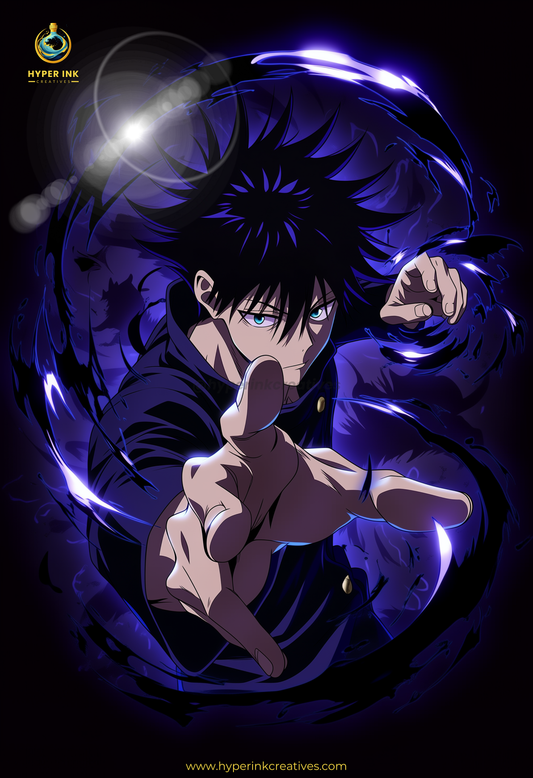 002 (Megumi - Inspired)| Premium Anime Metal Print — For True Collectors