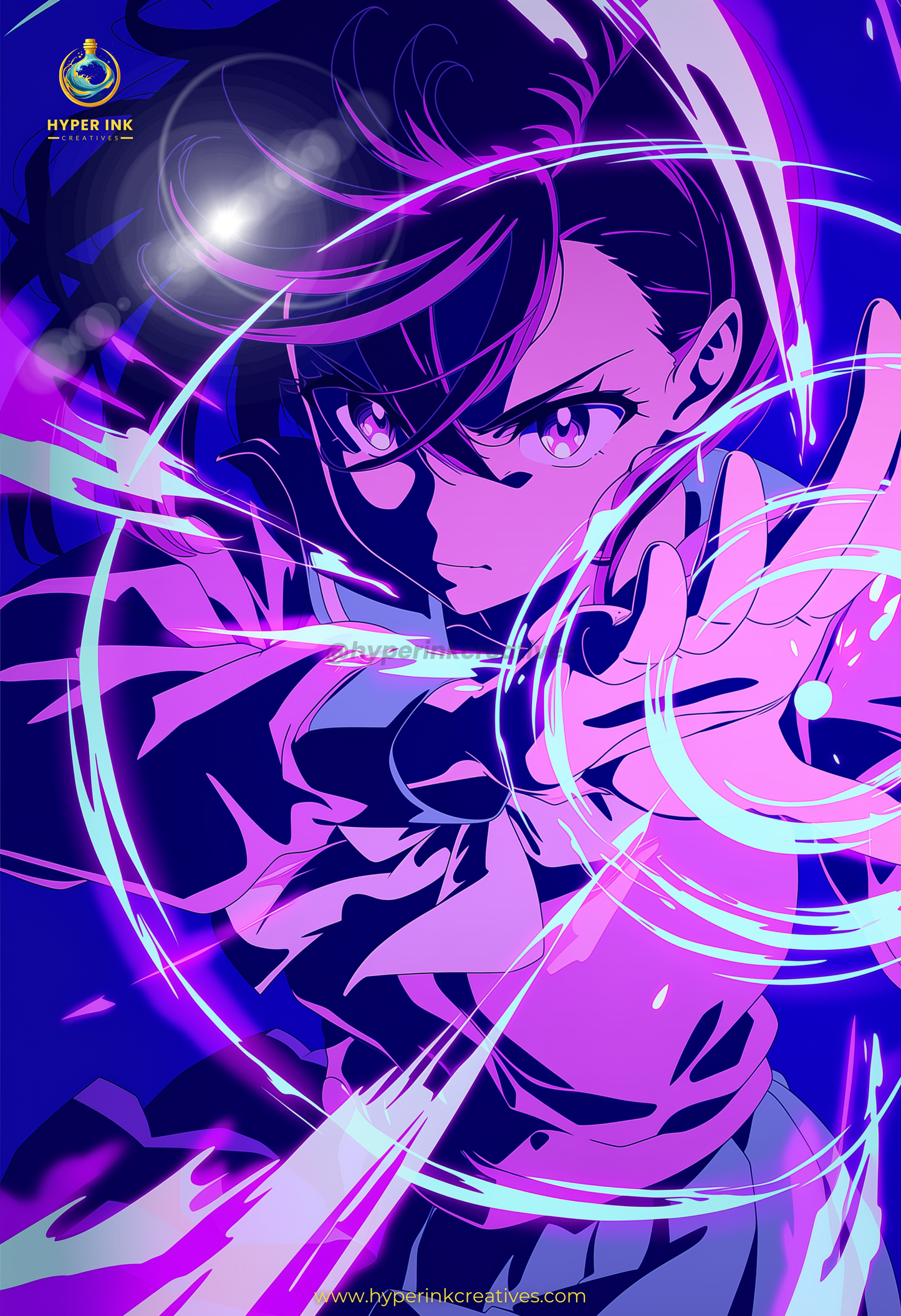 001 (Momo Ayase - Inspired)| Premium Anime Metal Print — For True Collectors