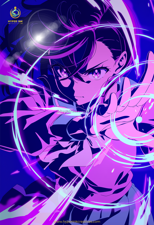 001 (Momo Ayase - Inspired)| Premium Anime Metal Print — For True Collectors