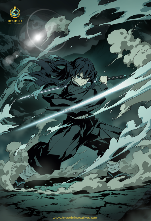 004 (Muichiro - Inspired)| Premium Anime Metal Print — For True Collectors