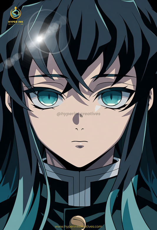003 (Muichiro - Inspired)| Premium Anime Metal Print — For True Collectors
