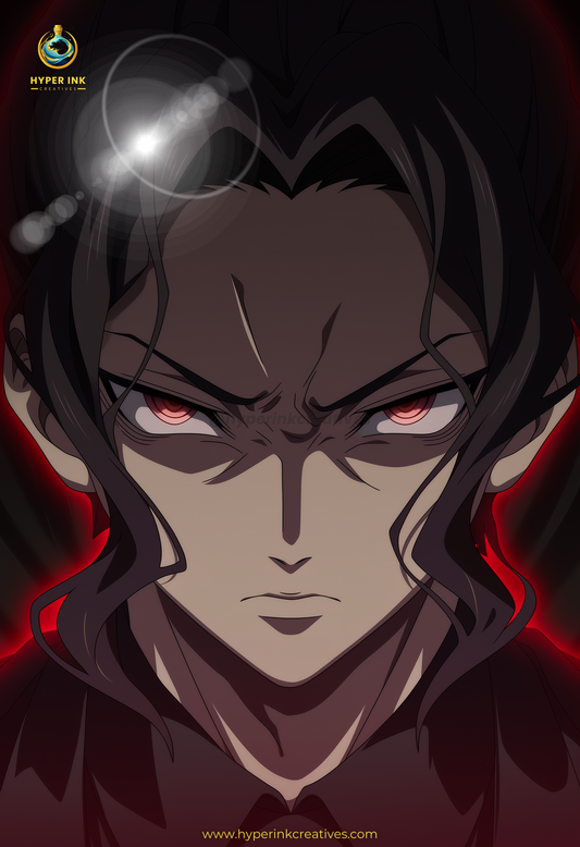 003 (Muzan - Inspired)| Premium Anime Metal Print — For True Collectors