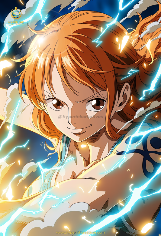 004 (Nami - Inspired)| Premium Anime Metal Print — For True Collectors