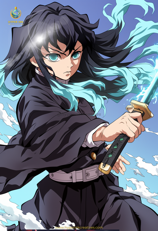 Demon's End Series - Infinity Collection - 002 (Muichiro-Inspired) | Premium Anime Metal Print — For True Collectors